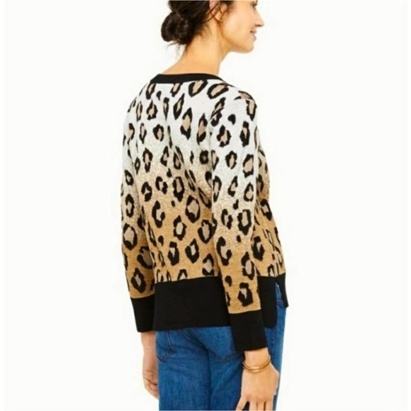 Ann Taylor Animal Print Sweater - Picture 2 of 7